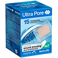 Juego de 75 Tiritas Impermeables Medrull - Tiritas Autoadhesivas para heridas - Diseño Transparente e Impermeable…